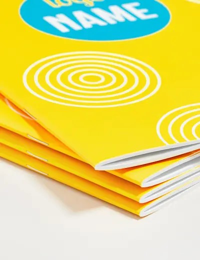 Stapled brochures